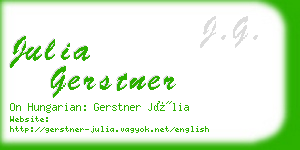 julia gerstner business card